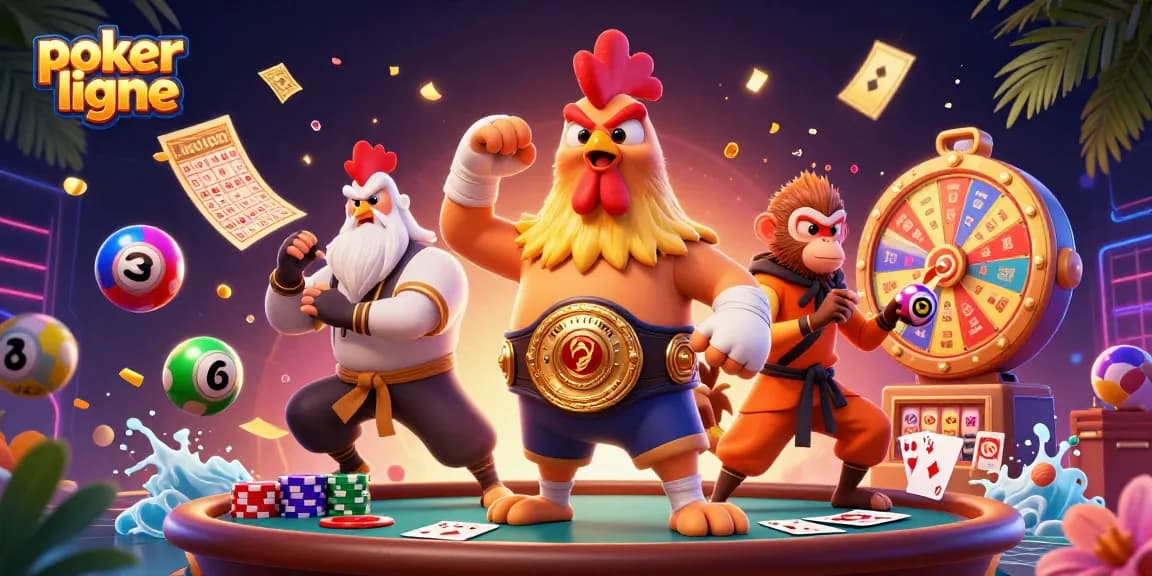 Développez vos compétences au poker en ligne avec cette illustration animée captivante.