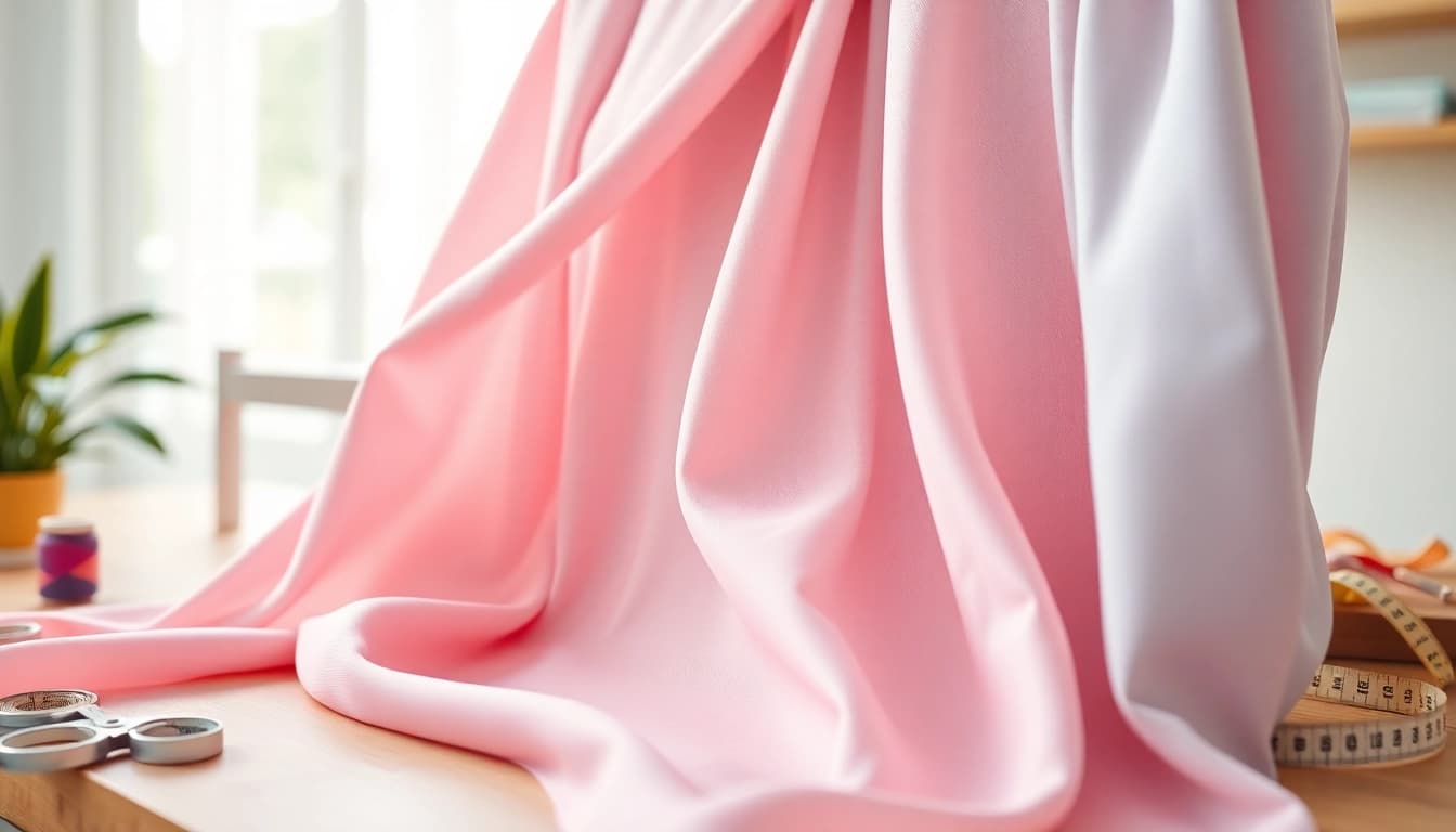 Stof voor blouse met unieke details in een stijlvolle studio setting.