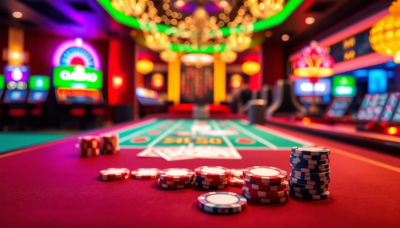 Entdecken Sie die Welt des casino bonus ohne einzahlung neu in einer lebhaften Casino-Atmosphäre mit aufregenden Spielen.