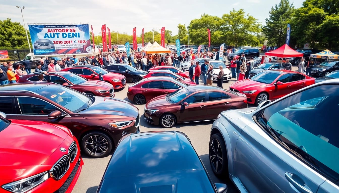 Excited attendees enjoying the Auto Cars Show with an array of stunning vehicles