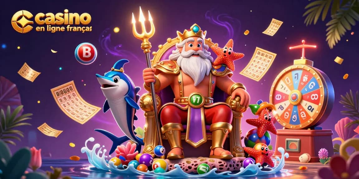 Jouez à des jeux captivants sur les casinos en ligne français avec Neptune, le roi des mers.