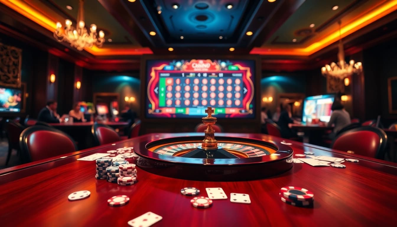 Vivez l'excitation du casino en ligne Français avec des joueurs profitant du poker, de la roulette et des paris palpitants.