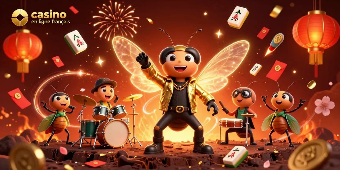 Jouez sur casino en ligne français avec une ambiance festive et des personnages captivants.