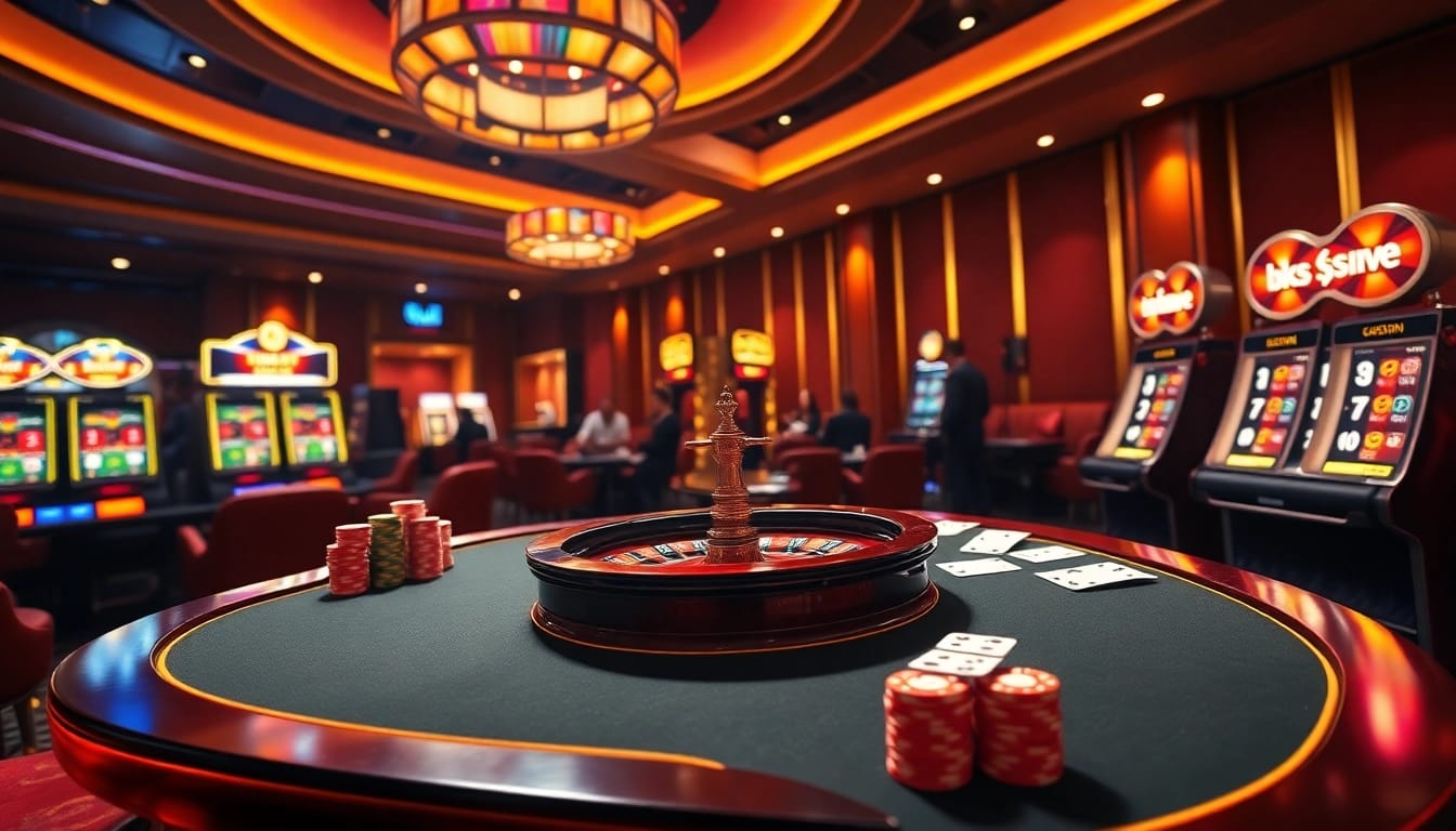 Players enjoy engaging games at the bk8 online casino, featuring exciting roulette and vibrant slot machines.