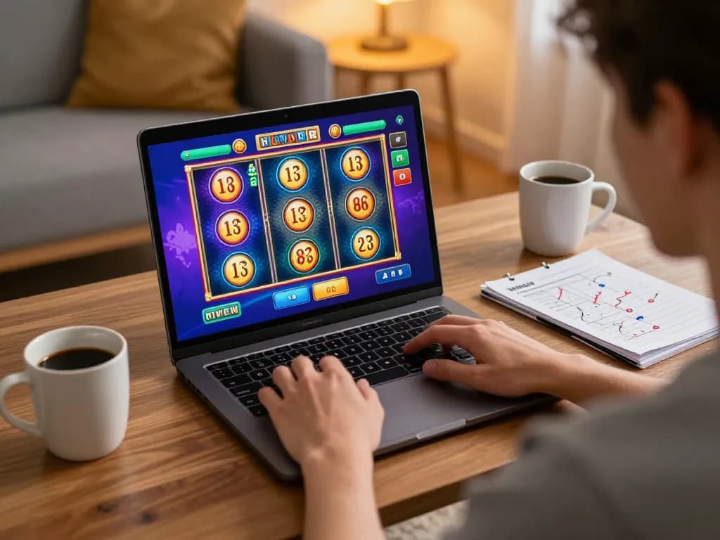 Enjoying vibrant online casino experience with casino esteri che accettano italiani on a laptop in cozy home.