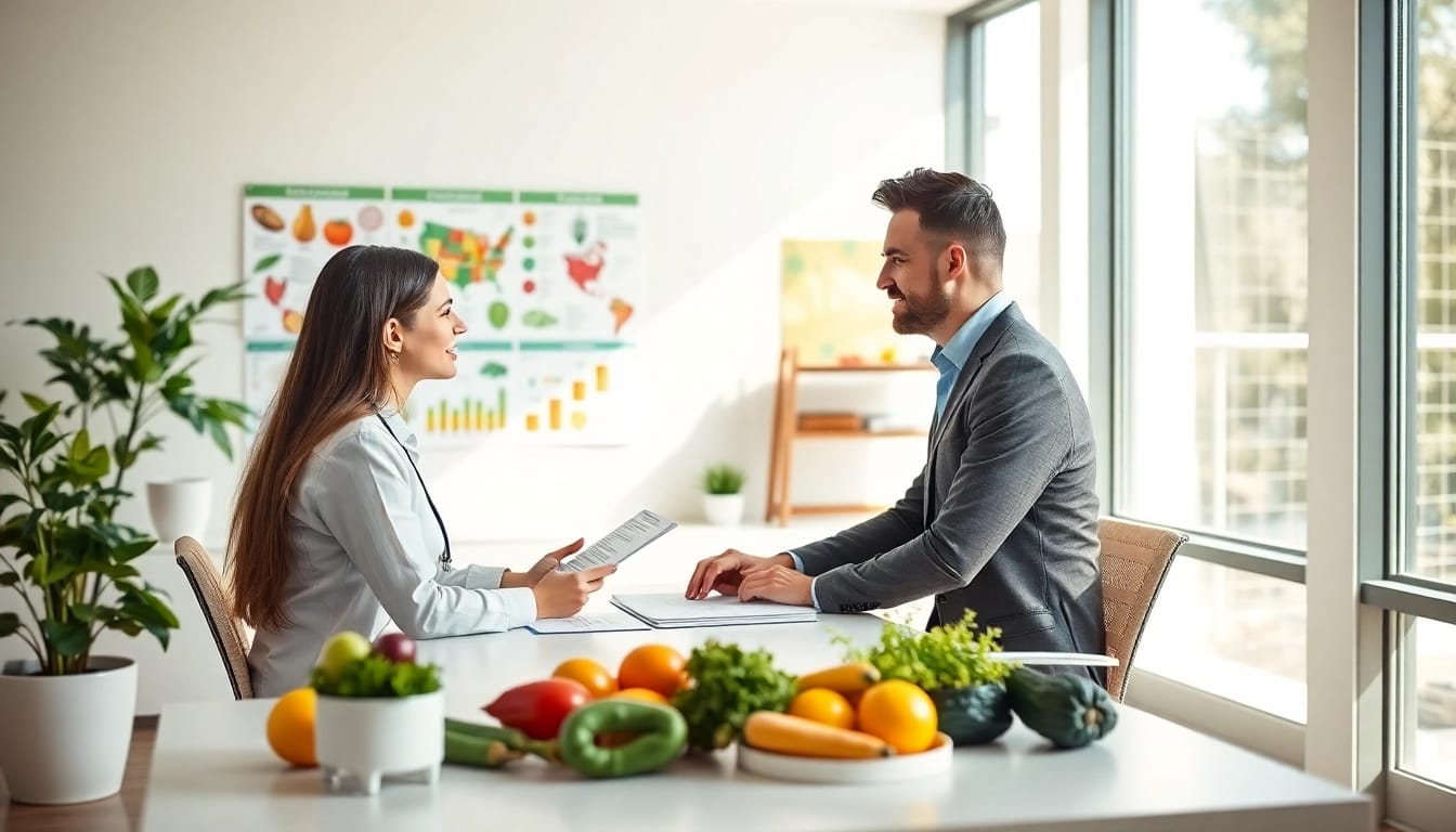 Enhancing health through personalized nutrition consultation in a bright office.