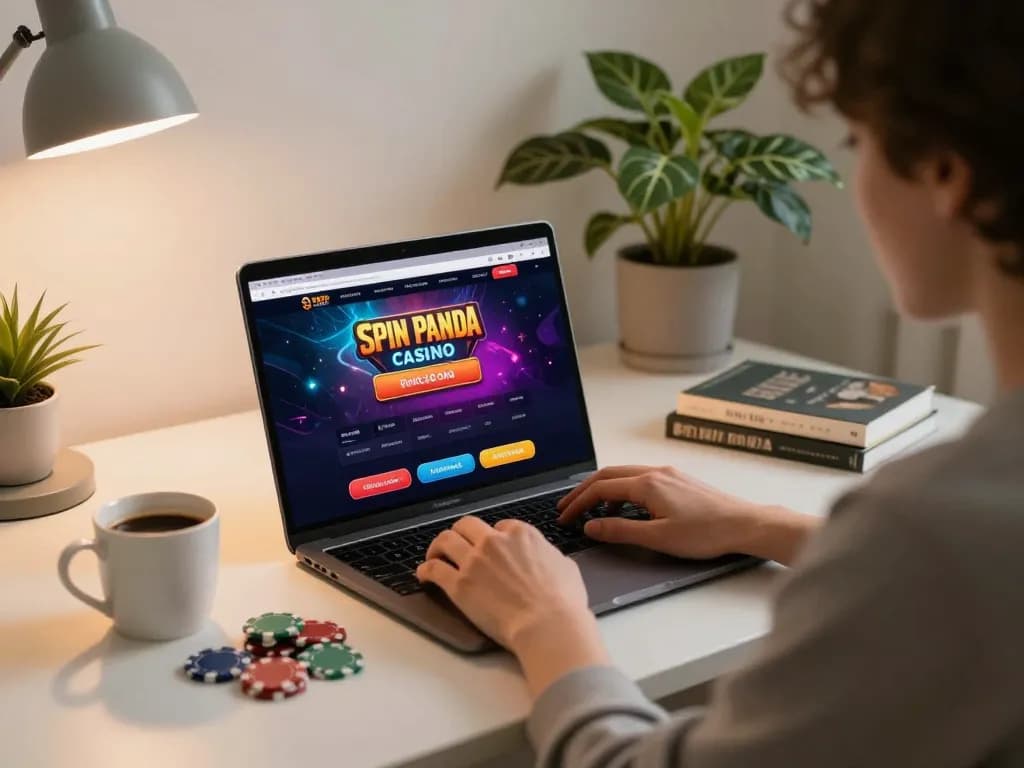 Signing into Spin Panda Casino for thrilling gaming action from home