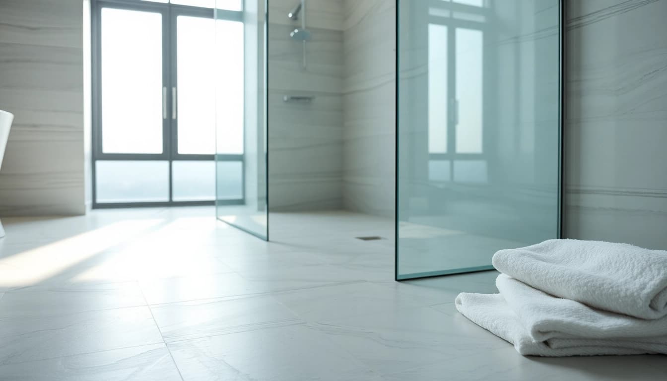 Enhance your bathroom with a modern shower UK, showcasing sleek design and elegant details.
