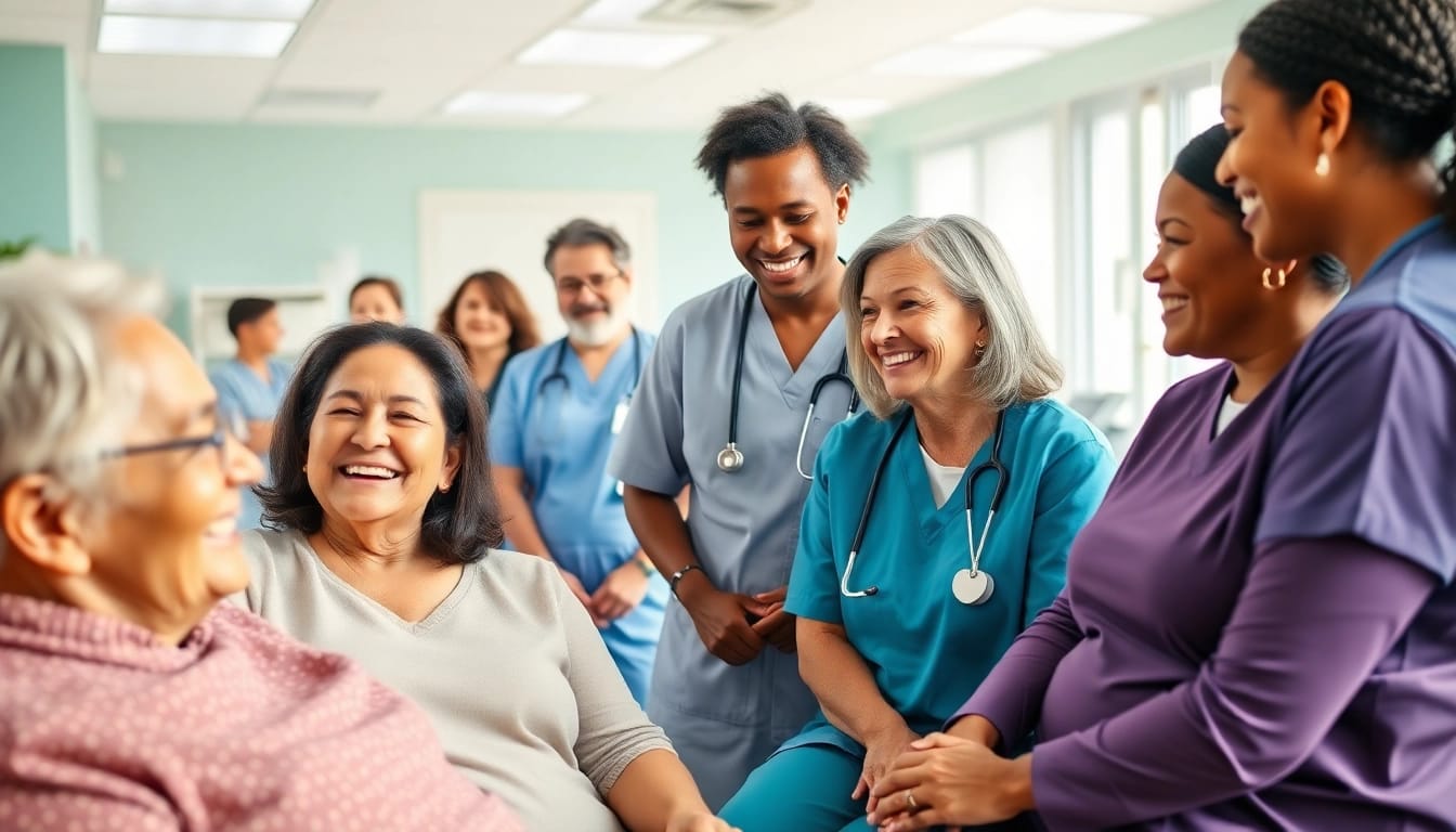 Enhance your health with compassionate caregivers supporting diverse patients.