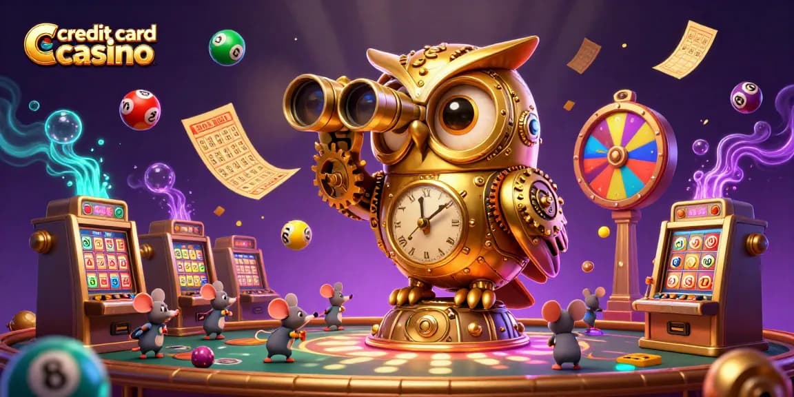 Experience thrilling action at a credit card casino with vibrant characters and engaging games.