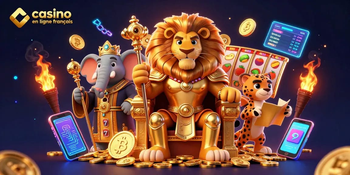 Explorez l'univers passionnant des jeux sur les casinos en ligne français avec notre illustration captivante.