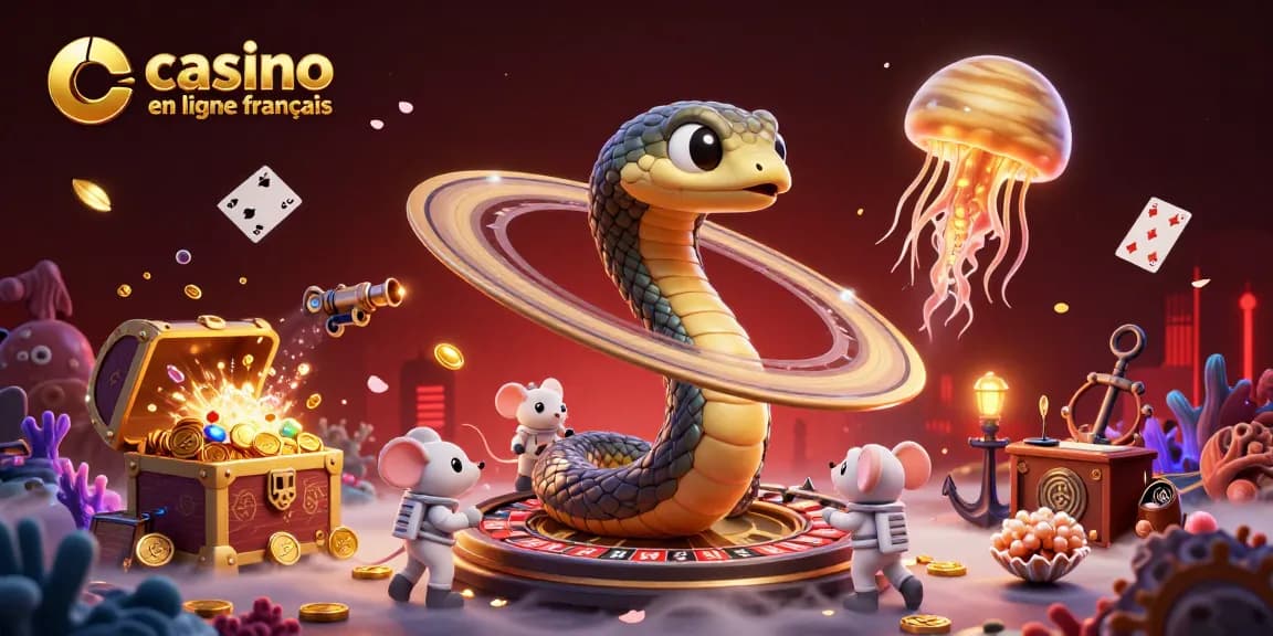Jouez aux machines et attrapez les gains sur le casino en ligne français avec des astronautes !