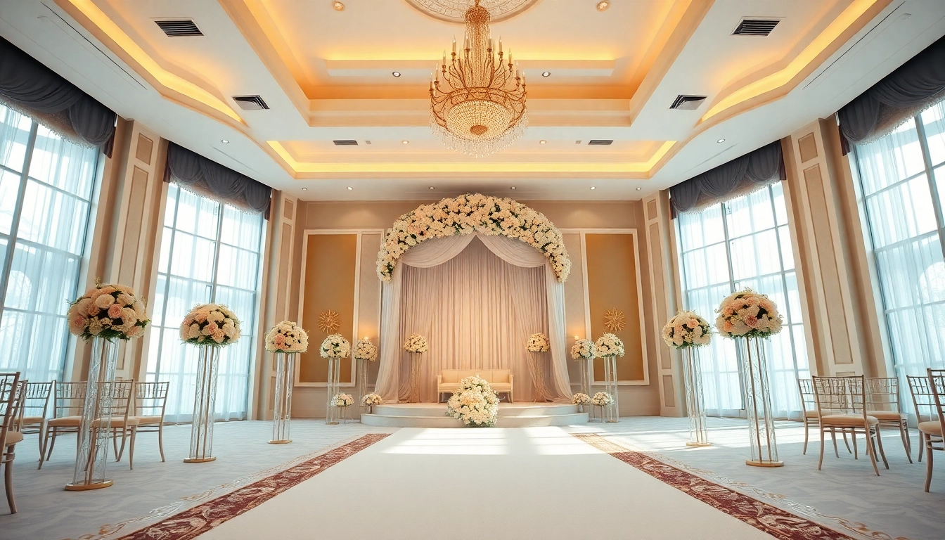 Stunning Wedding Event Space Jacksonville with elegant decor and floral arrangements.