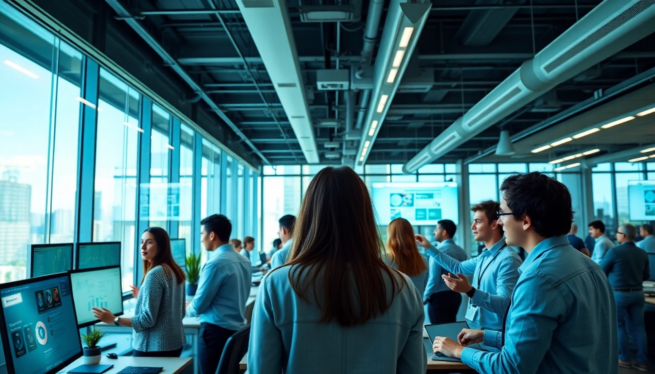 Enhance productivity with an enterprise assistant platform in a collaborative office environment.