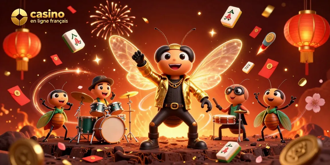 Jouez sur casino en ligne français avec une ambiance festive et des personnages captivants.