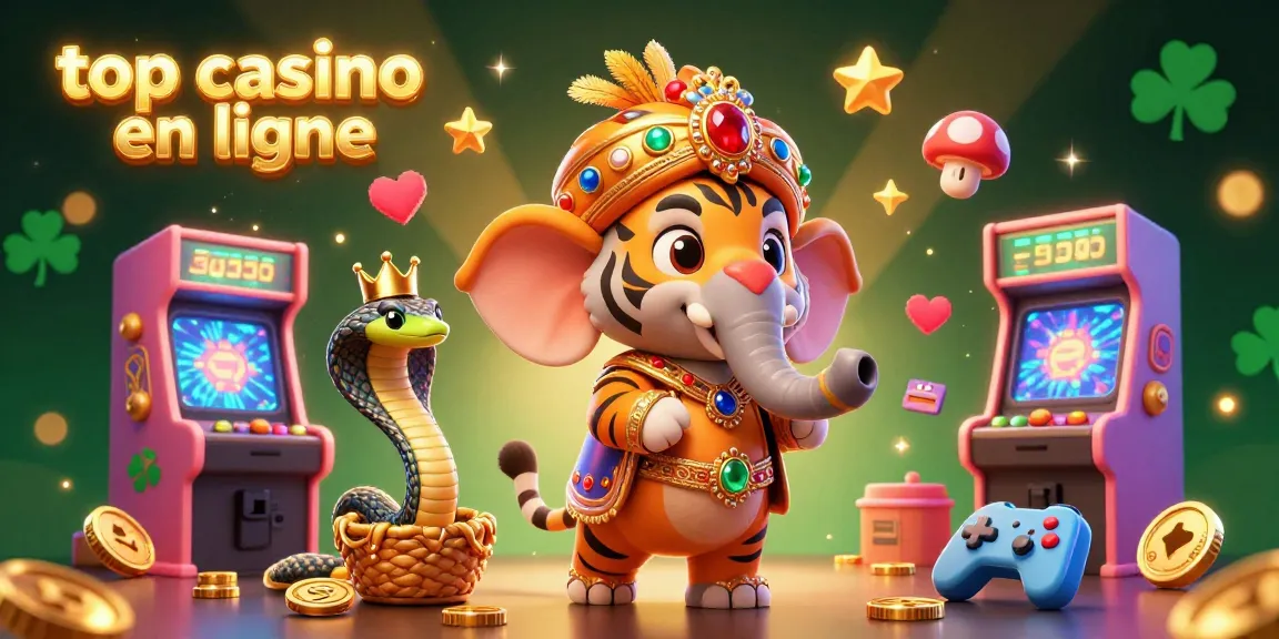 Jouez sur le meilleur casino en ligne avec des machines à sous colorées, un tigre maharaja et un éléphant précieux.