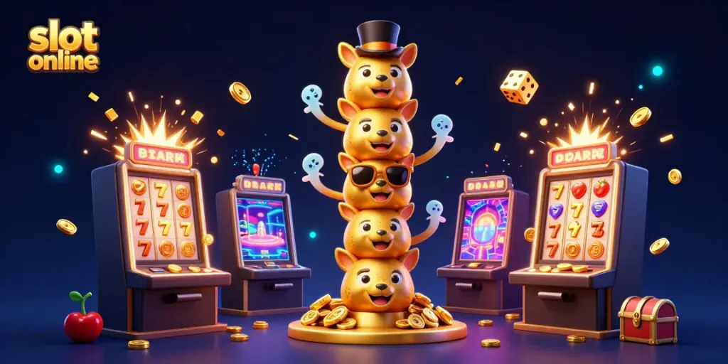 Experience thrilling moments with the vibrant "slot online" featuring exciting 3D characters, dynamic slots, and casino gameplay elements.