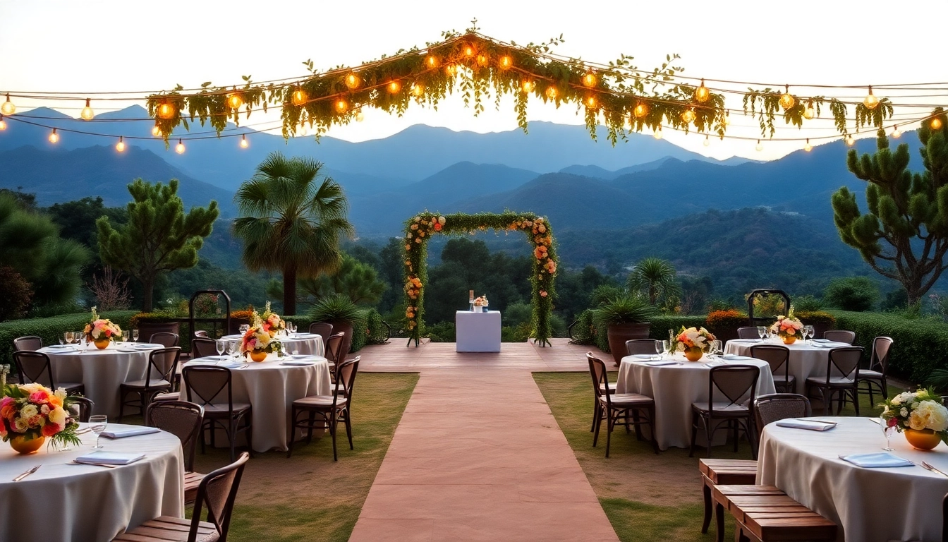 Celebrate your love at this stunning wedding venue California adorned with beautiful floral decorations.