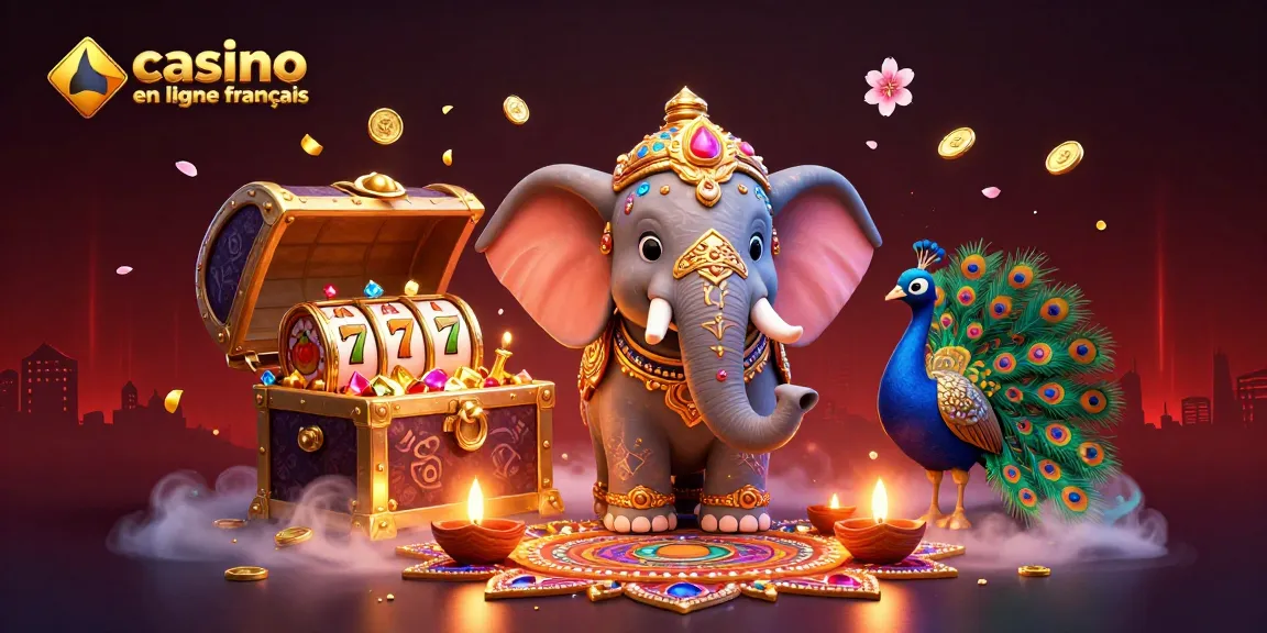 Découvrez le casino en ligne français captivant avec des éléphants et des éléments de jeu animés.