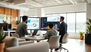 Analyze the best smm panel for effective digital marketing strategies in a modern office.