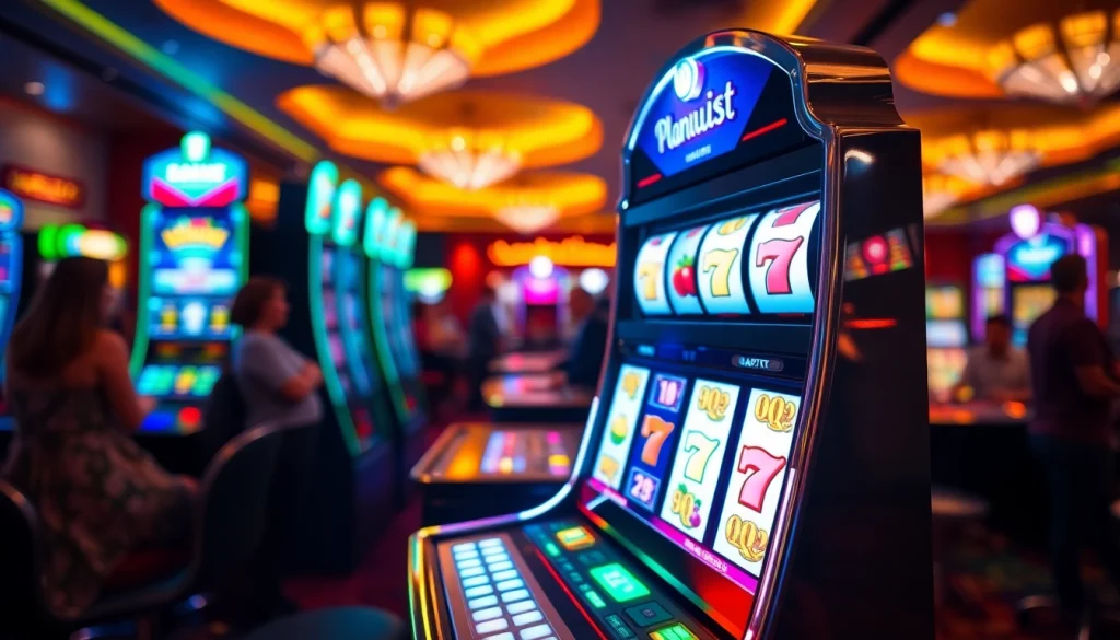 Menampilkan slot pulsa yang menarik dengan simbol cerah dan lampu LED dinamis