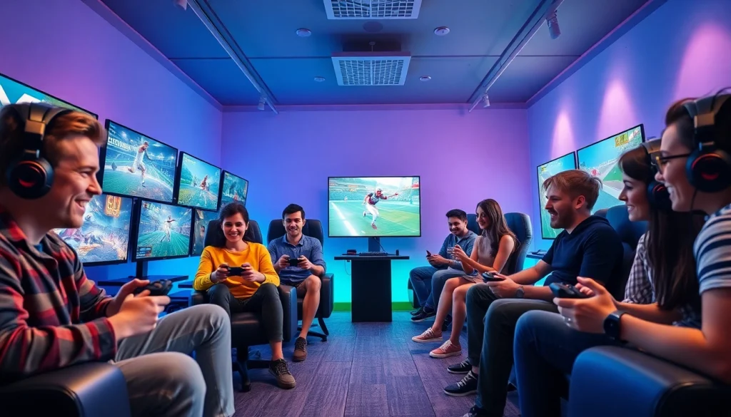 Beginner gaming guide featuring a welcoming gaming room with diverse players enjoying various games.