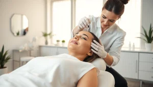 Expert administering Botox Nyack treatment in a soothing spa environment