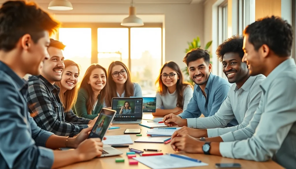 Nano banana AI image editor showcased in a modern workspace with diverse professionals collaborating.