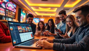 Exciting online betting experience with LC88 BET showcasing casino games and engaging players.