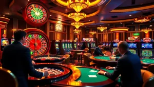 Players enjoying high-stakes games at SHBET's vibrant online casino atmosphere.