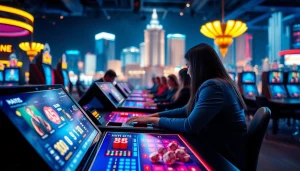 Play engaging games at online casinos Canada featuring vibrant digital interfaces.