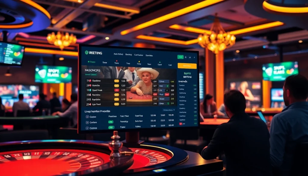 ABC8 online betting platform interface showcasing live gaming excitement and user-friendly design.