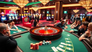 Experience the excitement of gambling at https://jun88buzz.info/ with vibrant casino scenes showcasing roulette and poker.