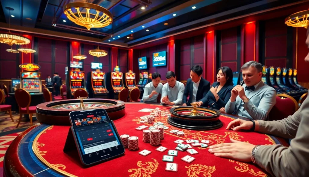 Experience the excitement of 388bet with lively casino games featuring poker, roulette, and slot machines.