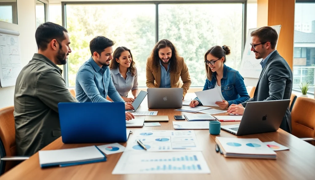 Collaborative team strategizing to find competitor pricing in a bright, modern office.