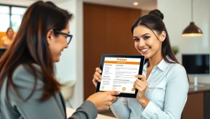 Assessing if Pretzel is a good extended warranty company with a friendly service representative guiding a customer.