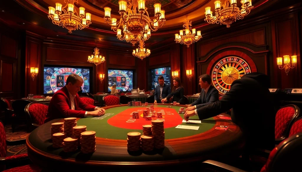 Engage with the hidden wiki link at an exciting poker table, showcasing high-stakes gambling action.