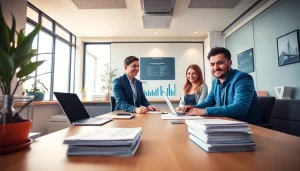 Usługi księgowości w nowoczesnym biurze w Poznaniu, ukazujące profesjonalizm i zaufanie.