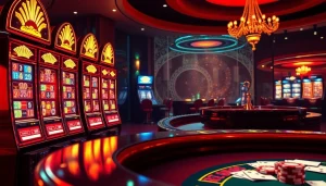 Participez à des actions passionnantes dans un casino en ligne Français avec des machines à sous vibrantes et des tables de poker élégantes.