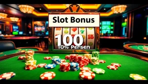 Rasakan sensasi menang dengan bonus slot 100 persen pada mesin slot yang berwarna-warni.