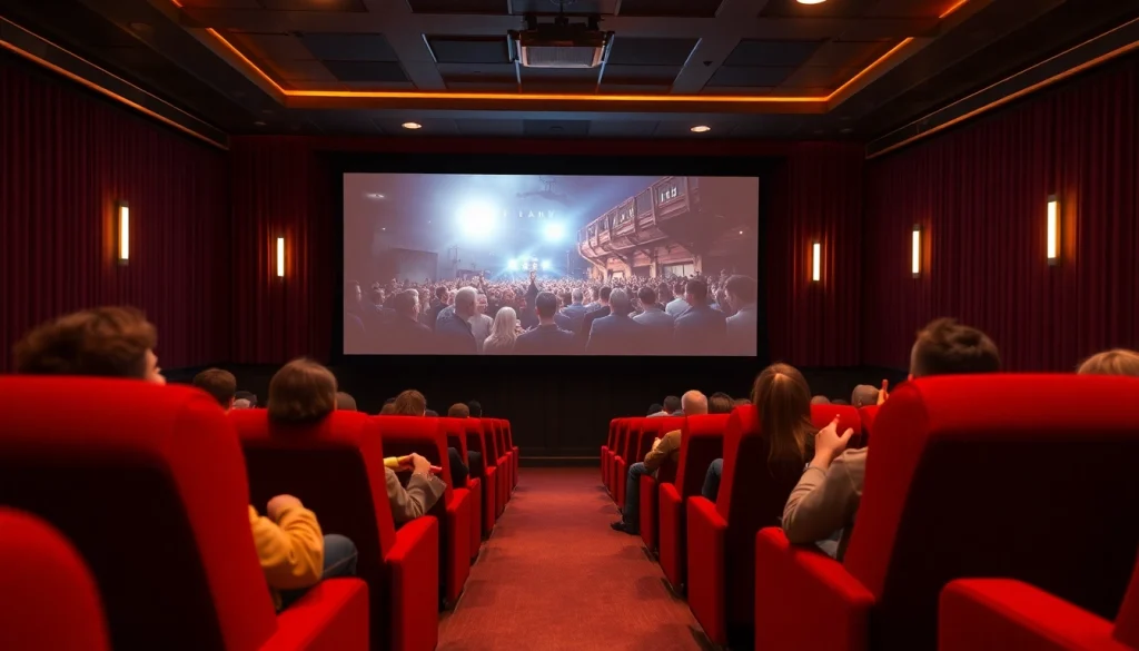 ดูหนัง ในโรงภาพยนตร์ที่อบอุ่นและมีการตกแต่งสบาย