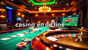 Vivez une action palpitante à une table de casino en ligne Français avec des jetons de poker vibrants et une roue de roulette.