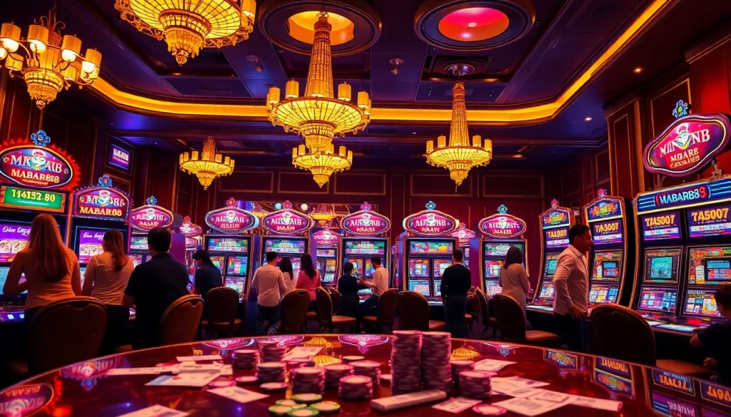 Pemain menikmati mesin slot yang semarak di MABAR88, platform judi online terkemuka.
